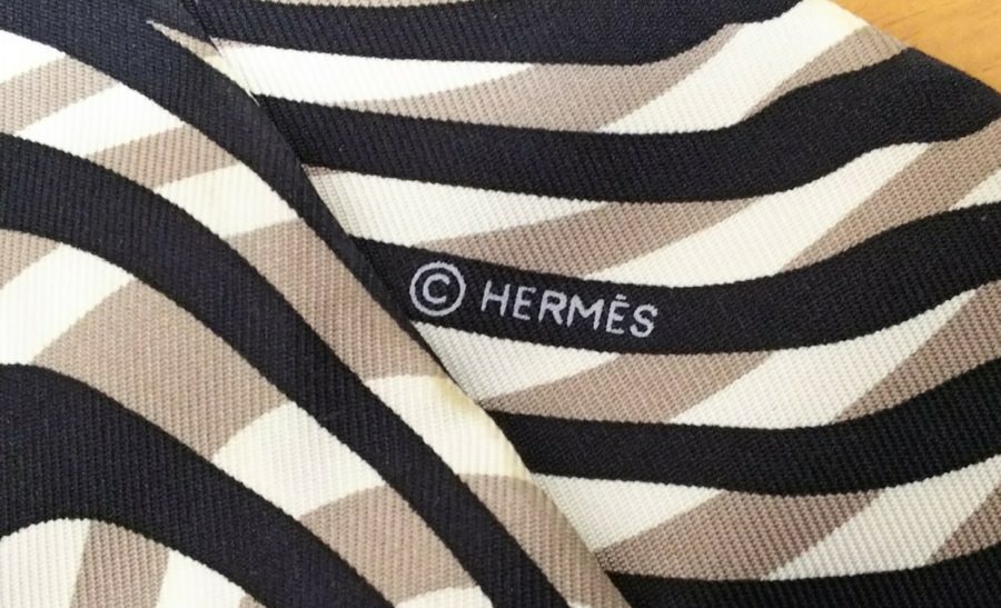 HERMES PARIS エルメス HERMÈS ツイリー シルク100％ フランス製